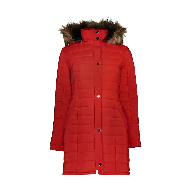 محصول نمونه تستی کاپشن زنانه، از جنس پلی‌استر با طرح ساده و تنخوری زیبا